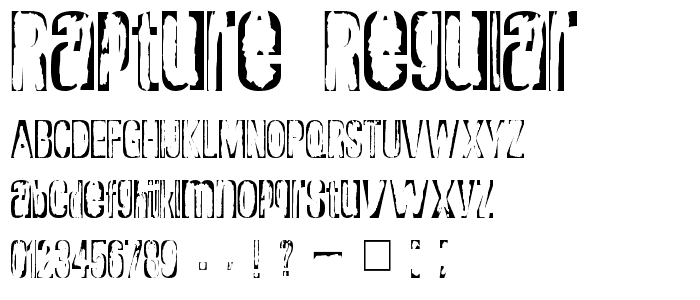 Rapture Regular font